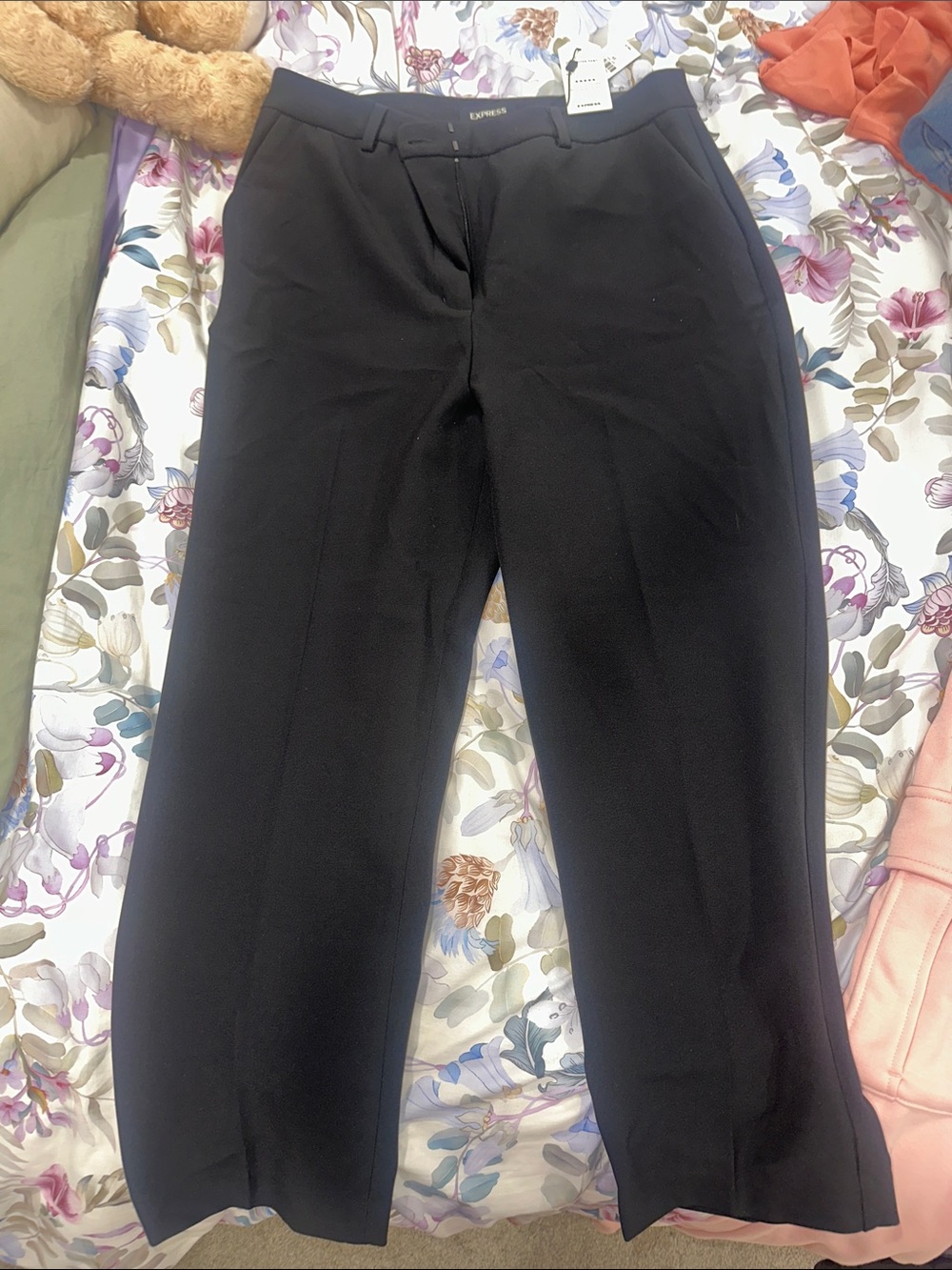Express Black Straight-Leg Women's Dress Pants